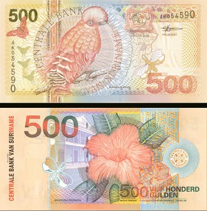 Suriname - 500 Gulden - P-150 - Foreign Paper Money - Surinamese Guilder
